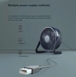 Quạt sạc mini để bàn tiện lợi cổng sạc USB - Ảnh 6