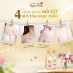 Sữa tắm dược liệu Ngọc Thảo trắng hồng - Ảnh 3